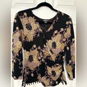 S Dressbarn floral blouse